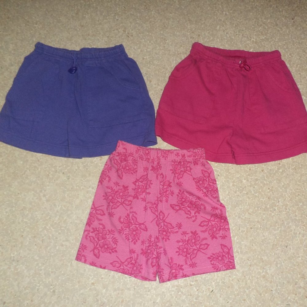 IN DESIGN GIRLS 3 pair shorts sz 6/6X girls